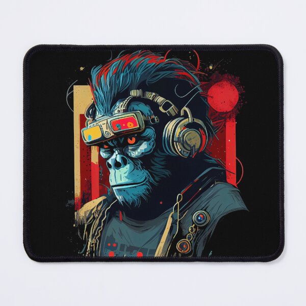 Item preview, Anime Cyber Ape (Sci-Fi Ape Vintage Retro Future Design Cyberpunk Space Ape) designed and sold by AlNoah.