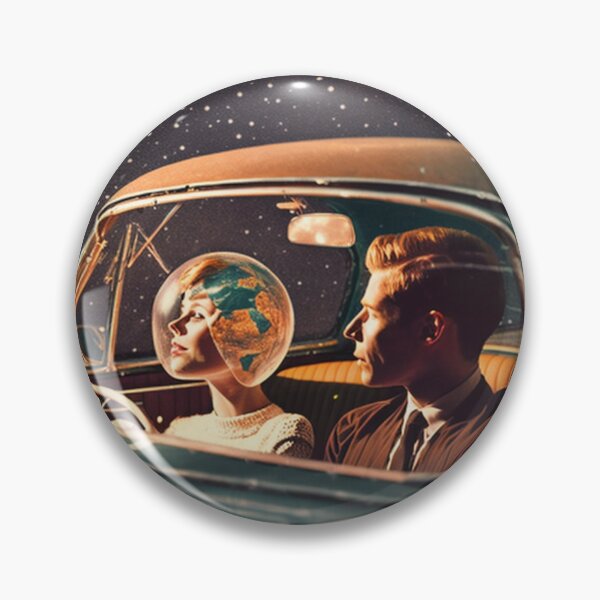 Item preview, Vintage Couple Driving into Surrealist Space designed and sold by Synthetic-Dream.