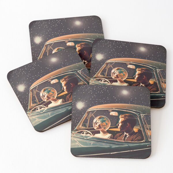 Item preview, Vintage Couple Driving into Surrealist Space designed and sold by Synthetic-Dream.