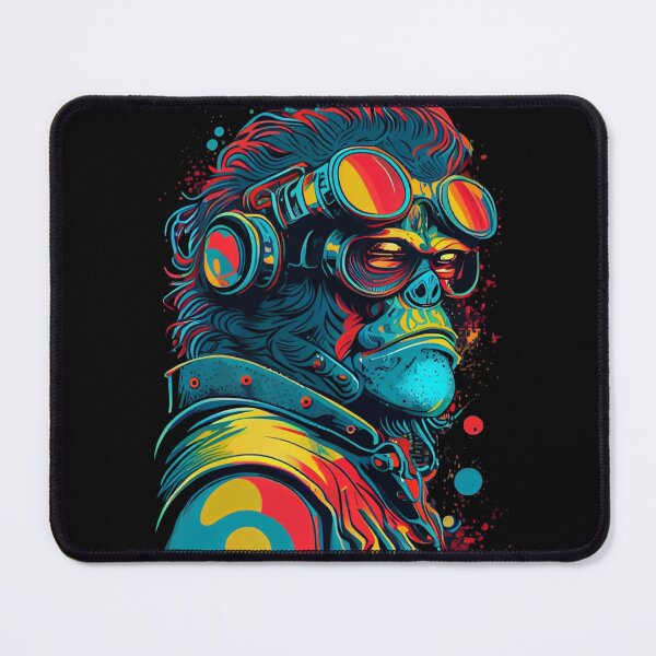 Item preview, Anime Cyber Ape (Sci-Fi Ape Vintage Retro Future Design Cyberpunk Space Ape) designed and sold by AlNoah.