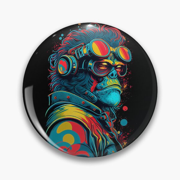 Item preview, Anime Cyber Ape (Sci-Fi Ape Vintage Retro Future Design Cyberpunk Space Ape) designed and sold by AlNoah.