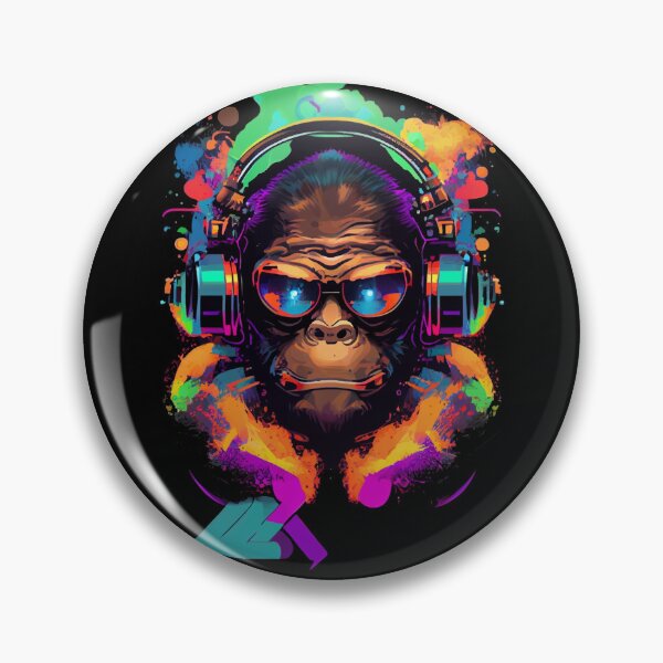 Item preview, Anime Cyber Ape (Sci-Fi Ape Vintage Retro Future Design Cyberpunk Space Ape) designed and sold by AlNoah.