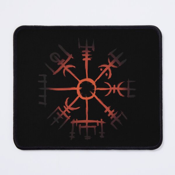 Item preview, Vegvisir Compass Viking Symbol Nordic Rune Celtic Dark Red designed and sold by Mitch616Art.