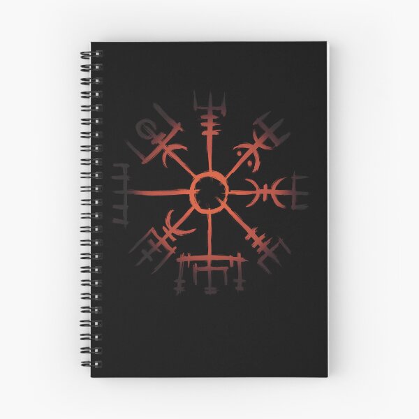 Item preview, Vegvisir Compass Viking Symbol Nordic Rune Celtic Dark Red designed and sold by Mitch616Art.