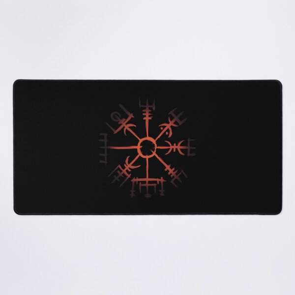 Item preview, Vegvisir Compass Viking Symbol Nordic Rune Celtic Dark Red designed and sold by Mitch616Art.