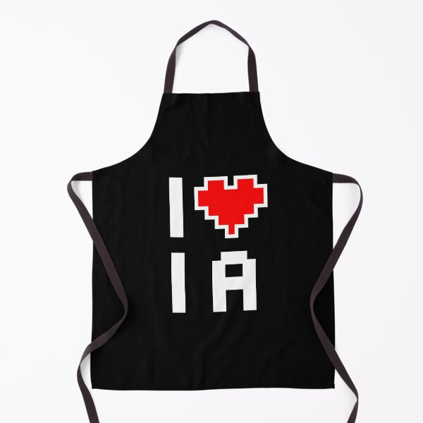 Item preview, I Love Iowa - Pixel heart for Iowan gamer designed and sold by abowersock.