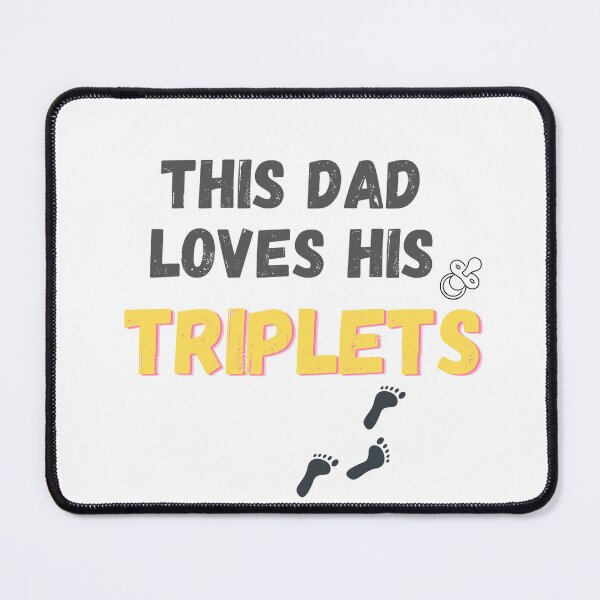 Item preview, This Dad Loves His Triplets Essential T-Shirt designed and sold by JESUISFIFI.