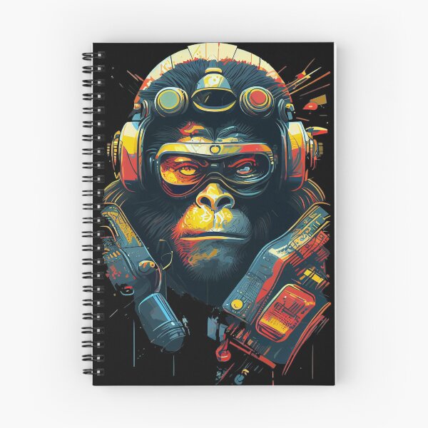 Item preview, Anime Cyber Ape (Sci-Fi Ape Vintage Retro Future Design Cyberpunk Space Ape) designed and sold by AlNoah.