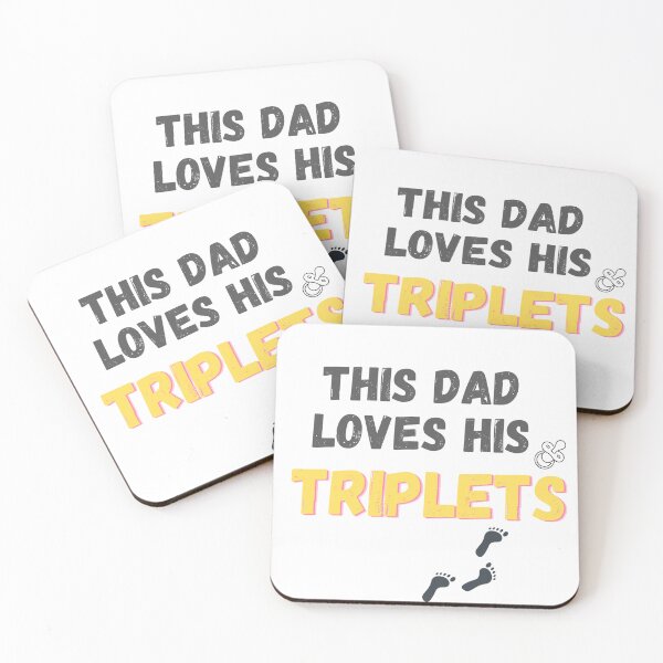 Item preview, This Dad Loves His Triplets Essential T-Shirt designed and sold by JESUISFIFI.
