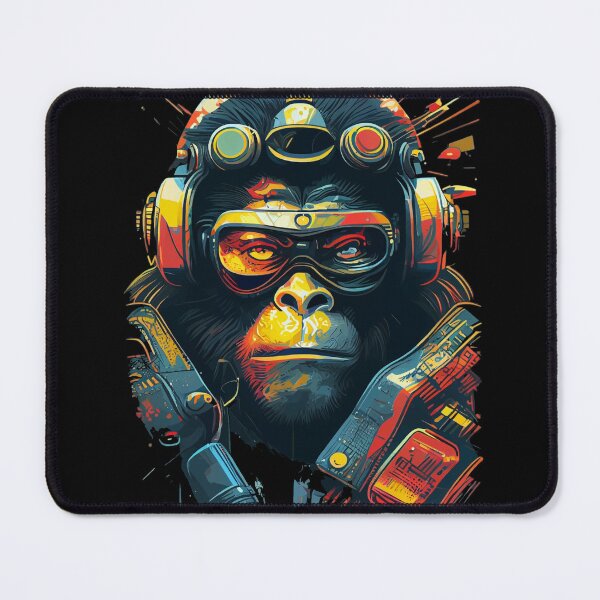 Item preview, Anime Cyber Ape (Sci-Fi Ape Vintage Retro Future Design Cyberpunk Space Ape) designed and sold by AlNoah.