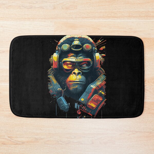 Item preview, Anime Cyber Ape (Sci-Fi Ape Vintage Retro Future Design Cyberpunk Space Ape) designed and sold by AlNoah.