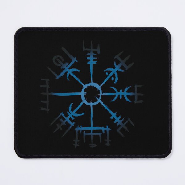 Item preview, Vegvisir Compass Viking Symbol Nordic Rune Celtic Dark Blue designed and sold by Mitch616Art.