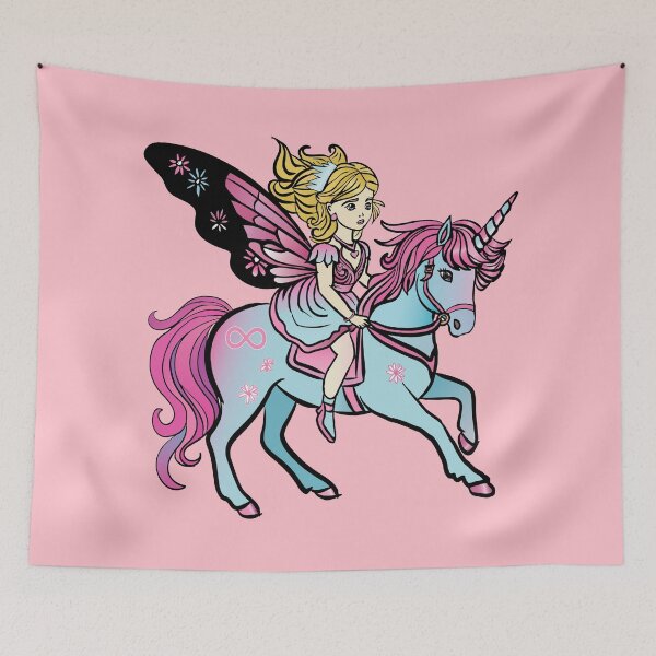Item preview, Beautiful unicorn accompanied with her fairy  designed and sold by Lubellebubble20.
