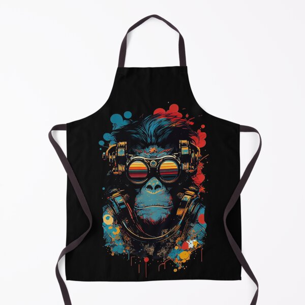Item preview, Anime Cyber Ape (Sci-Fi Ape Vintage Retro Future Design Cyberpunk Space Ape) designed and sold by AlNoah.