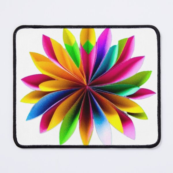 Item preview, Rainbow Flower Large Bloom Quill Paper Art (PHOTO not real 3D) designed and sold by HanaiPrint.