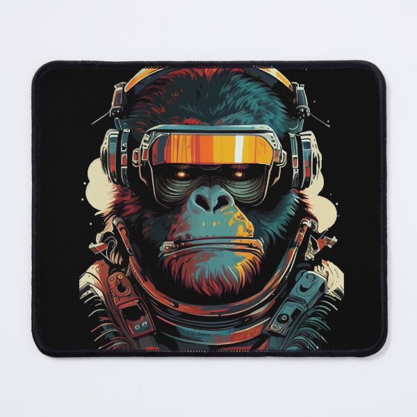 Item preview, Anime Cyber Ape (Sci-Fi Ape Vintage Retro Future Design Cyberpunk Space Ape) designed and sold by AlNoah.