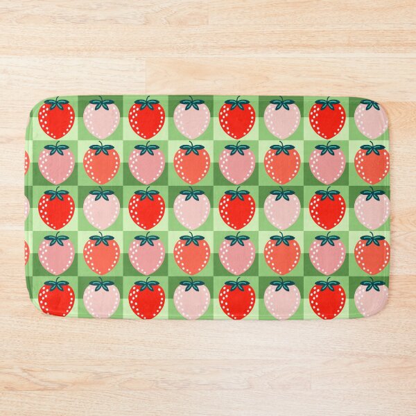 Item preview, strawberry checks designed and sold by Angela Sbandelli.