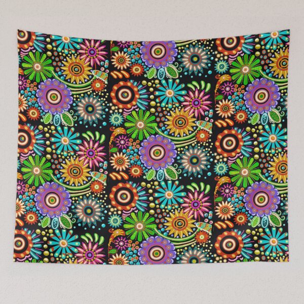 Item preview, thousand multicolored flowers designed and sold by carole legeron.
