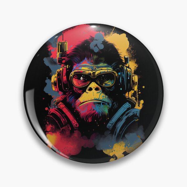Item preview, Anime Cyber Ape (Sci-Fi Ape Vintage Retro Future Design Cyberpunk Space Ape) designed and sold by AlNoah.