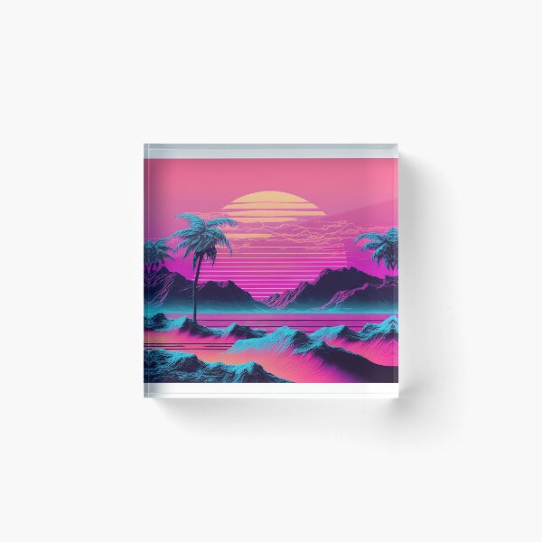 Item preview, Aqua Aesthetics: A Vaporwave Celebration of Oceanic Beauty designed and sold by Mullet Monkey.