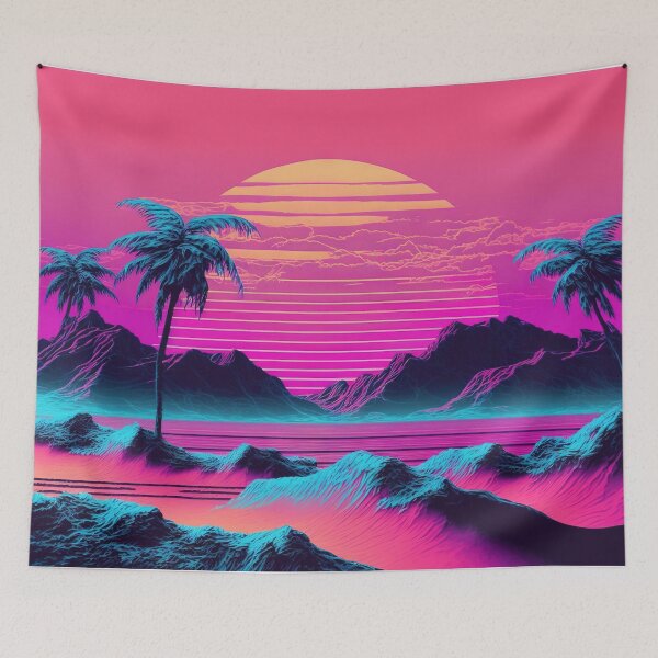Item preview, Aqua Aesthetics: A Vaporwave Celebration of Oceanic Beauty designed and sold by Mullet Monkey.