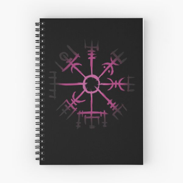 Item preview, Vegvisir Compass Viking Symbol Nordic Rune Celtic Dark Pink designed and sold by Mitch616Art.