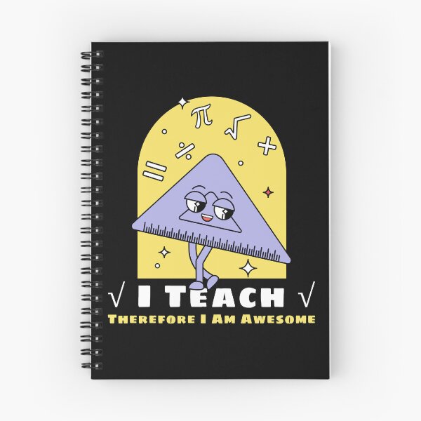 Item preview, I Teach, Therefore I Am Awesome - Happy Math Cartoon Design for Teachers designed and sold by ElLocoMus.
