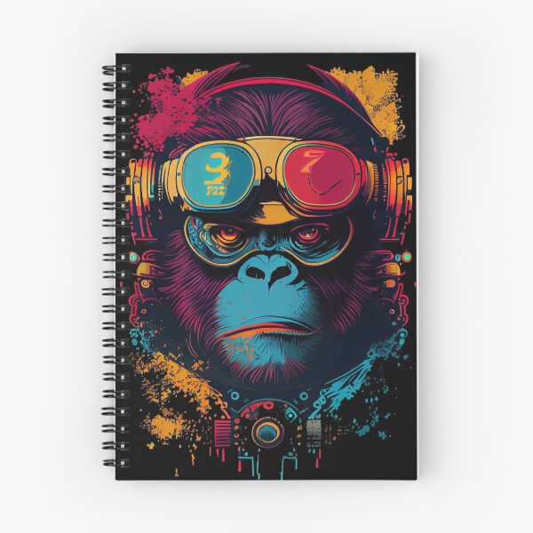 Item preview, Anime Cyber Ape (Sci-Fi Ape Vintage Retro Future Design Cyberpunk Space Ape) designed and sold by AlNoah.