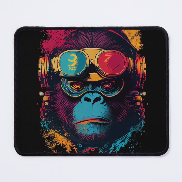 Item preview, Anime Cyber Ape (Sci-Fi Ape Vintage Retro Future Design Cyberpunk Space Ape) designed and sold by AlNoah.