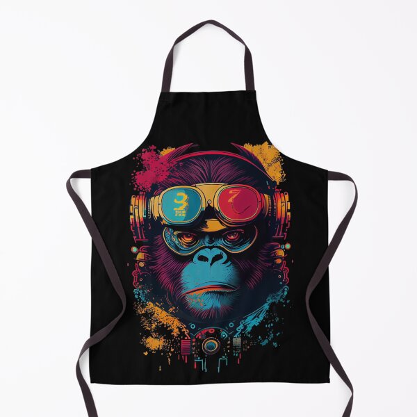 Item preview, Anime Cyber Ape (Sci-Fi Ape Vintage Retro Future Design Cyberpunk Space Ape) designed and sold by AlNoah.