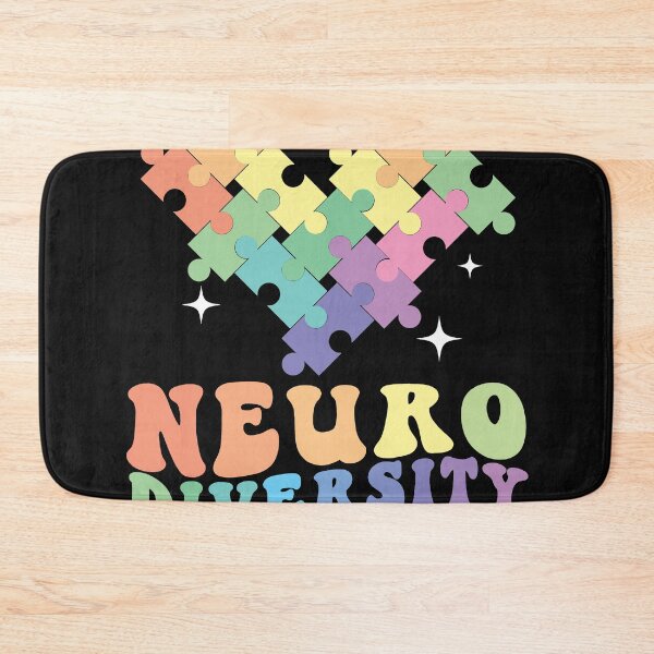 Item preview, Pastel Rainbow Neurodiversity is Beautiful Puzzle Pieces Retro designed and sold by cvt01.