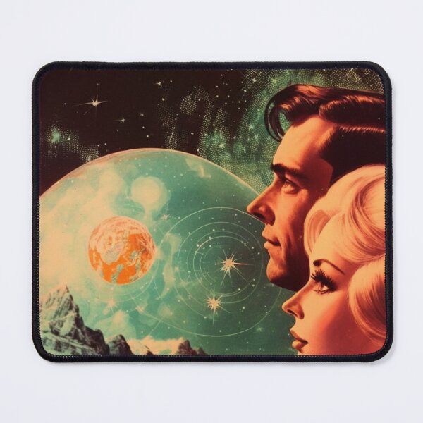 Item preview, Vintage Couple on Surrealist Planets designed and sold by Synthetic-Dream.