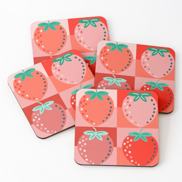 Item preview, strawberry checks red designed and sold by Angela Sbandelli.