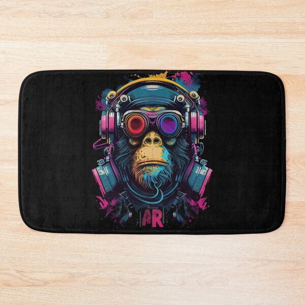 Item preview, Anime Cyber Ape (Sci-Fi Ape Vintage Retro Future Design Cyberpunk Space Ape) designed and sold by AlNoah.