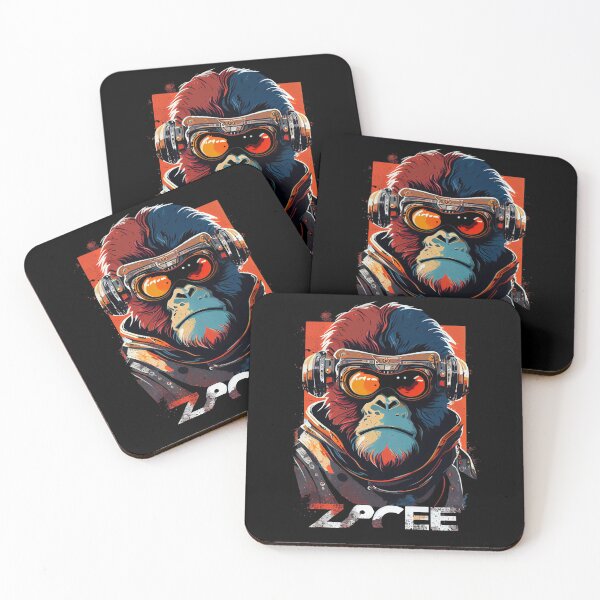 Item preview, Anime Cyber Ape (Sci-Fi Ape Vintage Retro Future Design Cyberpunk Space Ape) designed and sold by AlNoah.