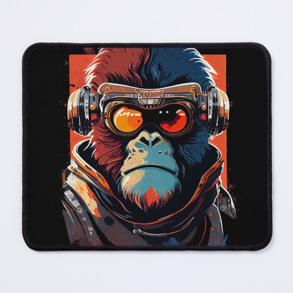 Item preview, Anime Cyber Ape (Sci-Fi Ape Vintage Retro Future Design Cyberpunk Space Ape) designed and sold by AlNoah.