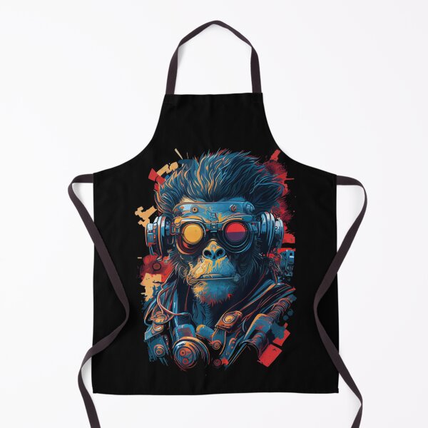 Item preview, Anime Cyber Ape (Sci-Fi Ape Vintage Retro Future Design Cyberpunk Space Ape) designed and sold by AlNoah.