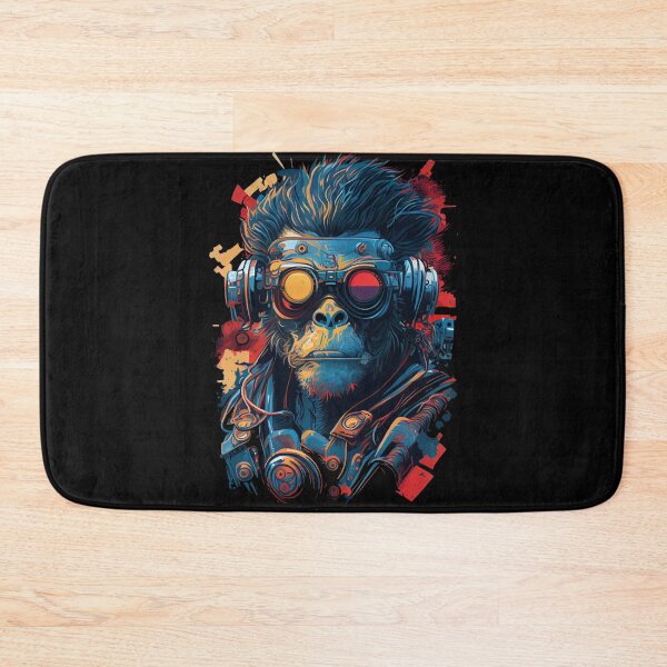 Item preview, Anime Cyber Ape (Sci-Fi Ape Vintage Retro Future Design Cyberpunk Space Ape) designed and sold by AlNoah.