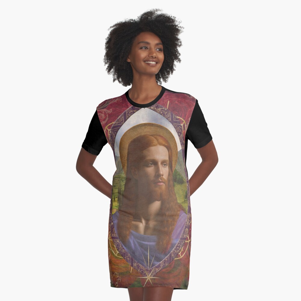 Item preview, Graphic T-Shirt Dress designed and sold by PurplePeacock.