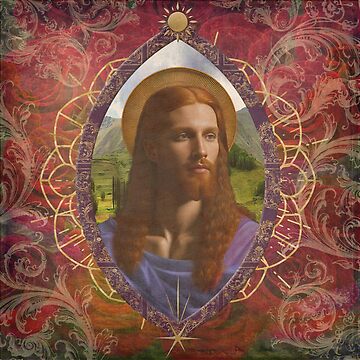 Artwork thumbnail, Yeshua Icon Vesica Piscis by Tau Tia L Douglass