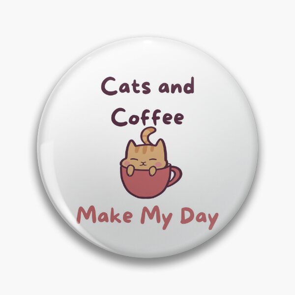 Item preview, Cats and Coffee Make My Day Cute designed and sold by ThumboArtBumbo.