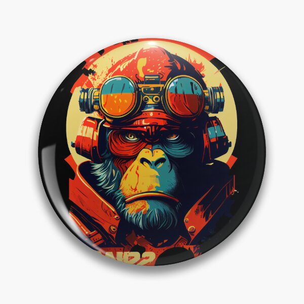 Item preview, Anime Cyber Ape (Sci-Fi Ape Vintage Retro Future Design Cyberpunk Space Ape) designed and sold by AlNoah.