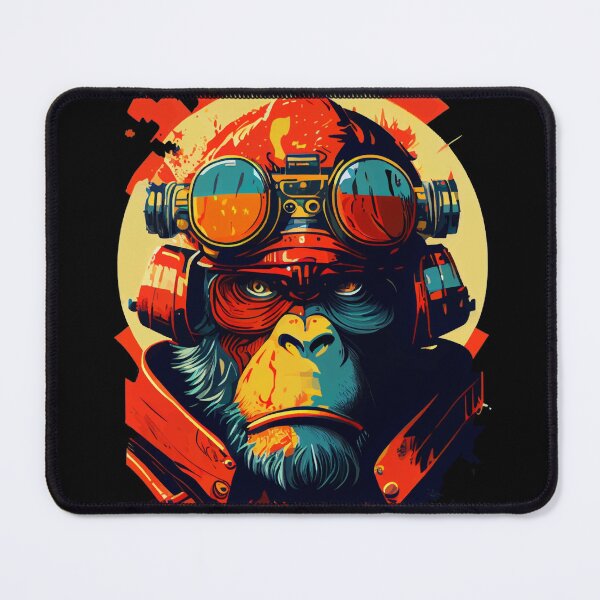 Item preview, Anime Cyber Ape (Sci-Fi Ape Vintage Retro Future Design Cyberpunk Space Ape) designed and sold by AlNoah.