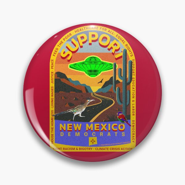 Item preview, PMD00862 Progressive Movement Designs Support New Mexico Democrats design shows you support progressive policy goals for Democrats and Bernie Sanders supporters saguaro cactus cacti  designed and sold by ProgressiveLeft.