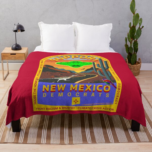 Item preview, PMD00862 Progressive Movement Designs Support New Mexico Democrats design shows you support progressive policy goals for Democrats and Bernie Sanders supporters saguaro cactus cacti  designed and sold by ProgressiveLeft.