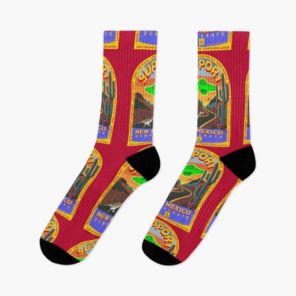 Item preview, PMD00862 Progressive Movement Designs Support New Mexico Democrats design shows you support progressive policy goals for Democrats and Bernie Sanders supporters saguaro cactus cacti  designed and sold by ProgressiveLeft.