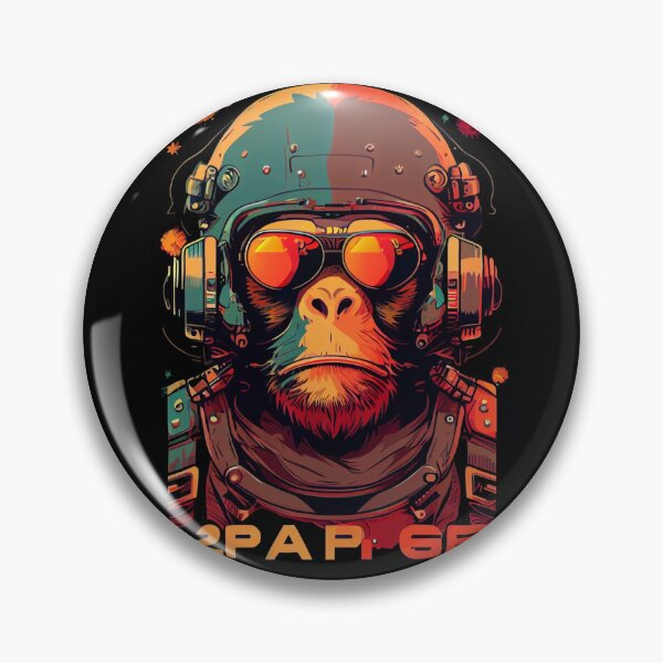 Item preview, Anime Cyber Ape (Sci-Fi Ape Vintage Retro Future Design Cyberpunk Space Ape) designed and sold by AlNoah.