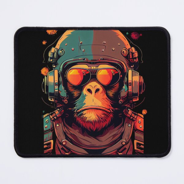 Item preview, Anime Cyber Ape (Sci-Fi Ape Vintage Retro Future Design Cyberpunk Space Ape) designed and sold by AlNoah.