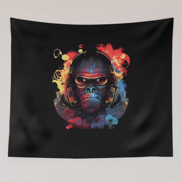 Item preview, Anime Cyber Ape (Sci-Fi Ape Vintage Retro Future Design Cyberpunk Space Ape) designed and sold by AlNoah.