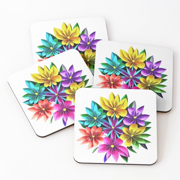 Item preview, Blue Pansies and More Colors Quilled Bouquet (PHOTO not real 3D) designed and sold by HanaiPrint.